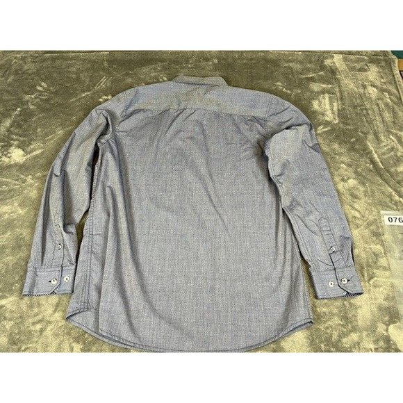 Better Unsaid Mens Shirt Blue Size X-Large Long Sleeves Roll-Tab - Picture 9 of 10